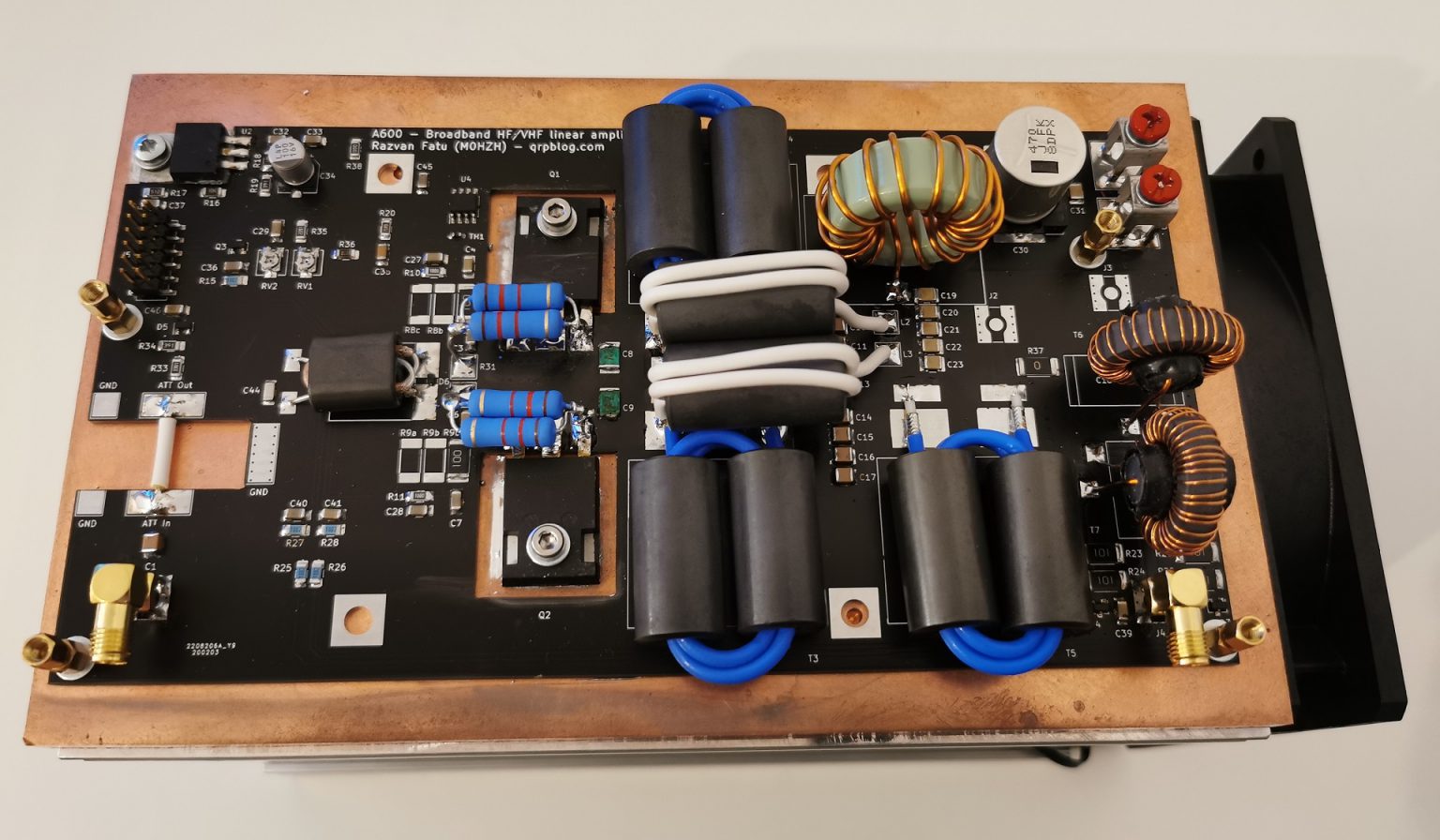 A600 HF/VHF 600W linear amplifier kit v2.1 QRPblog